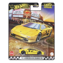 Hot Wheels Boulevard Lamborghini Diablo Sv Premium 1:64 Scale Sports Car, Full Metal Body Construction & Real Riders Tires, Toy For Collectors & Car E