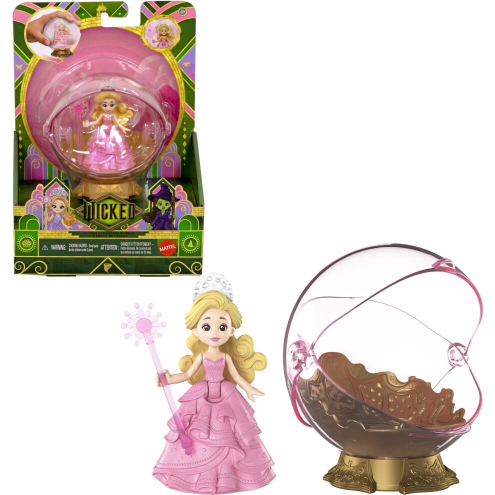 Wicked Glinda Floating Bubble Toy Twirling Doll Pink Dress Wand Kids 3+ - Image 5