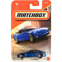 Matchbox Tesla Model S Diecast Auto, 1:64 Maßstab, Blau, 42/125