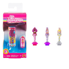 Barbie Mini Barbie Land Meerjungfrauenpuppen, 1,5-Zoll Wasserüberraschung, Serie 3