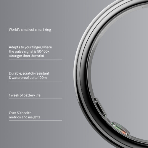 Oura Ring 5 Silver - Size 9 - Size Before You Buy 1