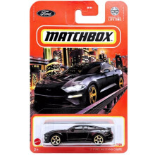 Matchbox '19 Ford Mustang Coupe, Black, 1:64 Scale Diecast, 98/100