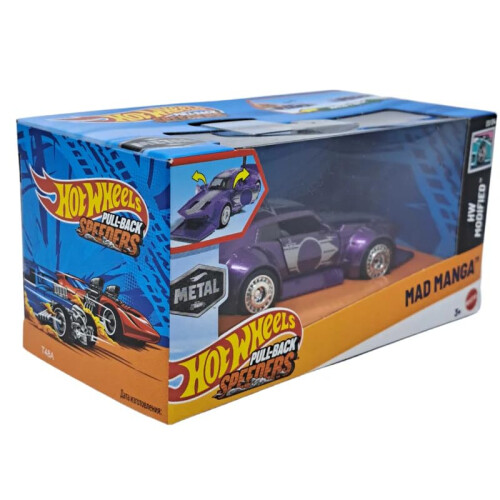 Mattel Hot Wheels Pull-Back Speeders Mad Manga