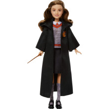 Mattel Harry Potter Toys, Hermione Granger Fashion Doll in Removable Signature Hogwarts Uniform with Wand Accessory, Inspired by The Movie