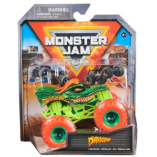 Monster Jam 2024 Offizielles 1:64 Diecast Truck Serie 38 Drachen Crazy Creatures Orange Räder