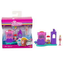 Barbie Mini Puppenhaus Spielset: Barbie Land mit 3,8 cm Puppe, Möbel & Zubehör