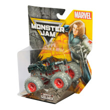 Monster Jam Marvel Winter Soldier Monster Truck - 1:64 Maßstab Die-Cast Fahrzeug, Serie 04