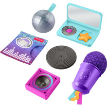 Fisher-Price Baby Toys Mini Me Moments DJ Set, 6-Piece Newborn Sensory Activities for Developmental Play Infants Ages 3+ Months