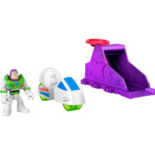Fisher-Price Imaginext Launcher Set with 3-inch Buzz Lightyear Action Figure & Toy Vehicle, Inspired by Disney Pixar Toy Story (Characters May Vary)