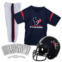 Franklin Sports Houston Texans Kids NFL Uniform Set - Jersey, Helmet, Pants - Officiële Kleding - Jeugd Klein
