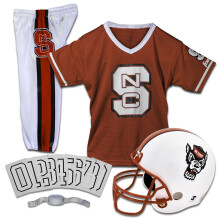 Franklin Sports NC State Wolfpack Football Helmets & Uniformset - Deluxe Kostüm - Größe S - 4-6 Jahre