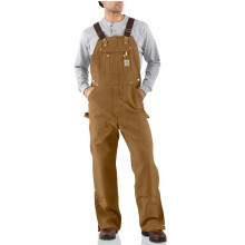Carhartt Pantalones Tirantes Sueltos de Hombre, Carhartt Brown, 40 x 30