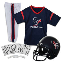 Franklin Sports Houston Texans Kids NFL Uniform Set - Youth NFL Team Jersey, Helmet, Pants + Apparel Costume - Official Gear -Youth Medium