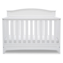 Delta Children Emery Lettino 4-in-1 Convertibile - Certificato Greenguard Gold, Bianco