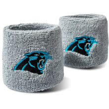 NFL Carolina Panthers Franklin Sports Bracciali Ricamati, Argento, Taglia Unica