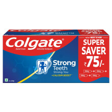 Colgate Strong Teeth Cavity Protection Toothpaste, Colgate Toothpaste With Calcium Boost, 800Gm (Buy 3 Get 1 Free), India'S No.1 Toothpaste