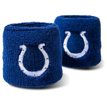 NFL Indianapolis Colts Franklin Sports Polsini Ricamati Indianapolis Colts, Blu, Taglia Unica