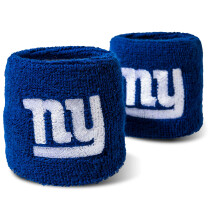 Franklin Sports polsini unisex NFL New York Giants ricamati, specifici per squadra, taglia unica