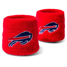 NFL Buffalo Bills Franklin Sports Polsini Ricamati Buffalo Bills, Rosso, Taglia Unica