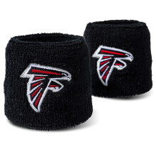 NFL Atlanta Falcons Pulseras Bordadas Franklin Sports, Negro, Talla Única