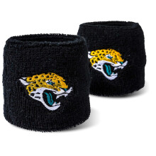 NFL Jacksonville Jaguars Franklin Sports Bracciali Ricamati, Nero, Taglia Unica