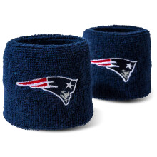 NFL Nueva Inglaterra Patriots Muñequera Bordada Franklin Sports, Azul, Talla Única