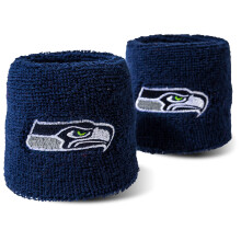 NFL Seattle Seahawks Franklin Sports Polsini Ricamati, Blu, Taglia Unica