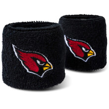 NFL Arizona Cardinals Franklin Sports Braccialetti Ricamati, Nero, Taglia Unica