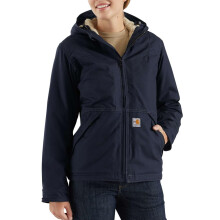 Carhartt Women's Flame Resistant Womens Full Swing Quick Duck Jacket Outerwear, dark navy, 2X-Large