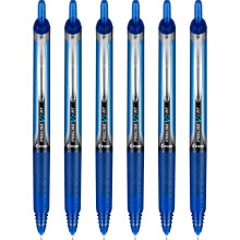 Pilot Precise V7 RT Recargables & Retráctiles Bolígrafos de Tinta Líquida, Azul, Punta Fina (0.7 mm), 6-Pack
