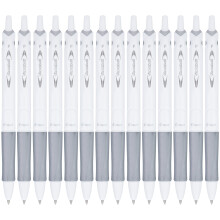 Stylos à bille PILOT Acroball PureWhite, rechargeables, pointe fine, encre noire, 14 pièces