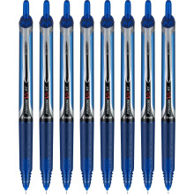 Pilot, Stylo à bille rechargeable et rétractable Precise V5 RT, pointe extra fine 0,5 mm, bleu, pack de 8