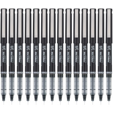Pilot, Precise V5, Bolígrafo de tinta líquida, punta extra fina 0.5 mm, negro, paquete de 14