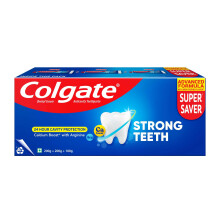 Colgate Strong Teeth, 500G (200G + 200G + 100G), Calcium-Boost Tooth Paste For 2X Stronger Teeth, Protects Enamel, Whitens Teeth, Fresh Breath & Preve