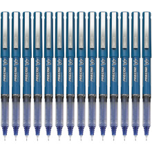 Pilot, Precise V7, Capped Liquid Ink Rolling Ball Pens, Fine Point 0.7 mm, Blue, Pack of 14