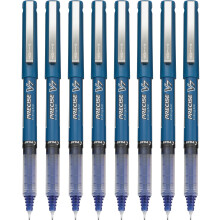 Pilot, Precise V7, Bolígrafos de tinta líquida, punta fina 0.7 mm, azul, paquete de 8