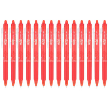 Pilot, FriXion Clicker Erasable Gel Pens, Fine Point 0.7 mm, Pack of 14, Red