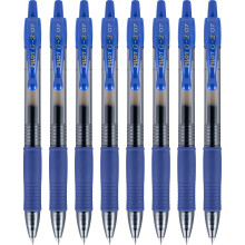 Pilot, bolígrafos de gel G2 Premium, punta fina 0.7 mm, azul, paquete de 8