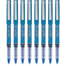 Pilot, Precise V5, Bolígrafos de tinta líquida, punta fina 0.5 mm, azul, paquete de 8