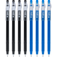 Pilot, FriXion ColorSticks, bolígrafos de gel borrables, punta fina 0.7 mm, pack de 8, negro y azul
