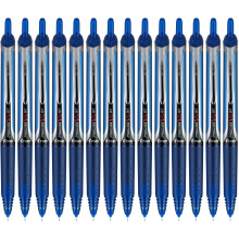 Stylos Roller Pilot Precise V5 RT Rechargeables, Pointe Extra Fine 0,5 mm, Bleus, Pack de 14 - Idéal pour École, Journaux & Bureau