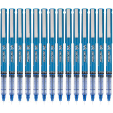 Pilot, Precise V5, Capped Liquid Ink Rolling Ball Pens, Extra Fine Point 0.5 mm, Blue, Pack of 14