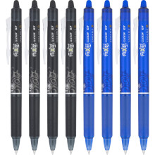 Pilot, FriXion Clicker Erasable Gel Pens, Fine Point 0.7 mm, Pack of 8, Black & Blue