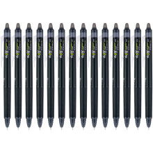 PILOT FriXion Synergy Clicker Radierbare, nachfüllbare Gelstifte, Extra feine Spitze 0,5 mm, 14er Pack, Schwarz