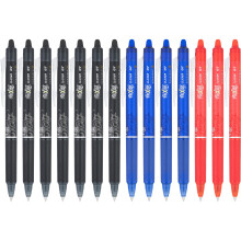 Pilot, FriXion Clicker Erasable Gel Pens, Fine Point 0.7 mm, Pack of 14, Black, Red & Blue