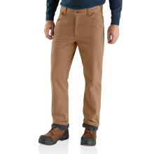 Carhartt Men's Relaxed Straight Rigby Lined Dungaree, Dark Khaki, W42 x L32