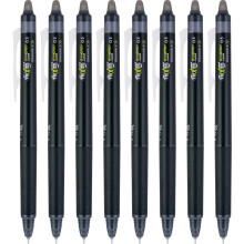 Pilot, FriXion Synergy Clicker Erasable, Refillable, Retractable Gel Ink Pens, Extra Fine Point 0.5 mm, Pack of 8, Black