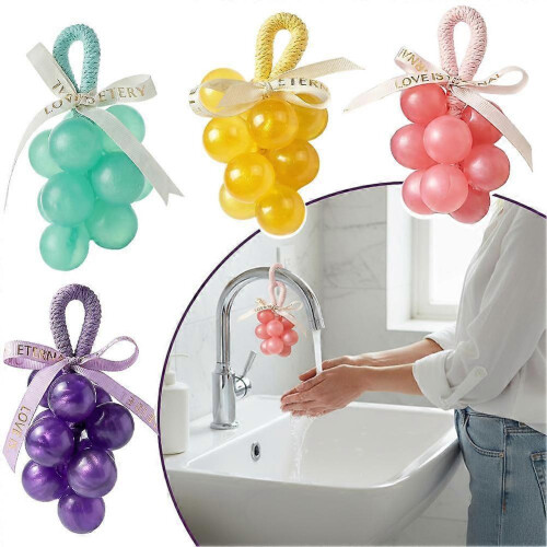 (green, normal) Grape-Shaped Handmade Soap Bar, Natural Ingredients Decorative Gift Set 1