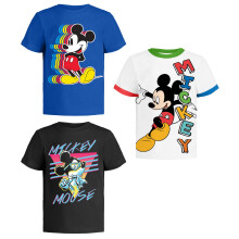 Disney Mickey Mouse T-Shirt für Kinder (Jungenbekleidung) Fantasia T-Shirt 6 Toddler Bl/Wh/Bk SS