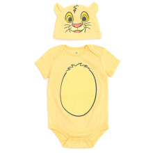 Disney König der Löwen Simba Baby Jungen Cosplay Bodysuit und Hut Set 12 Monate